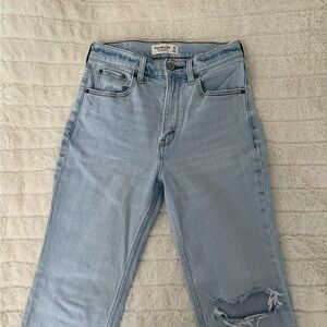 Abercrombie & Fitch Light Blue Straight Leg Jeans